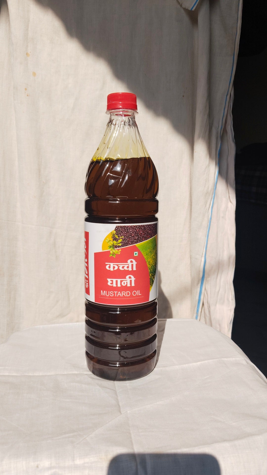 Shri Milan mustard oil kachchi ghani 1 bottle (850 g.)